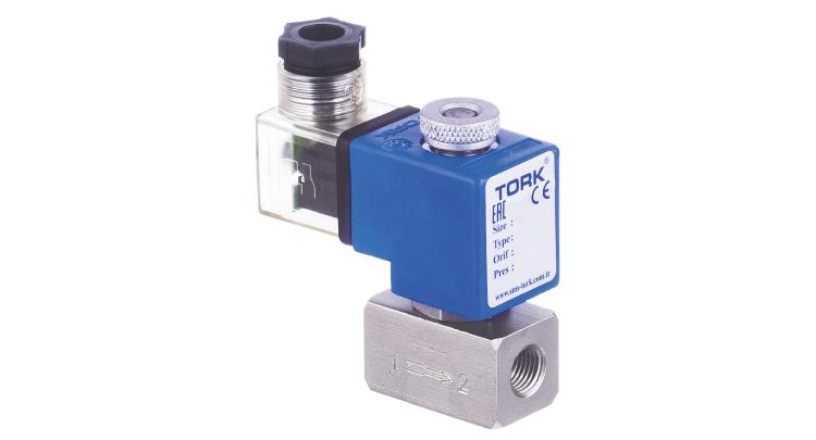 SS1050 SERİSİ TORK PASLANMAZ ÇELİK NORMALDE KAPALI SOLENOİD VALFLER